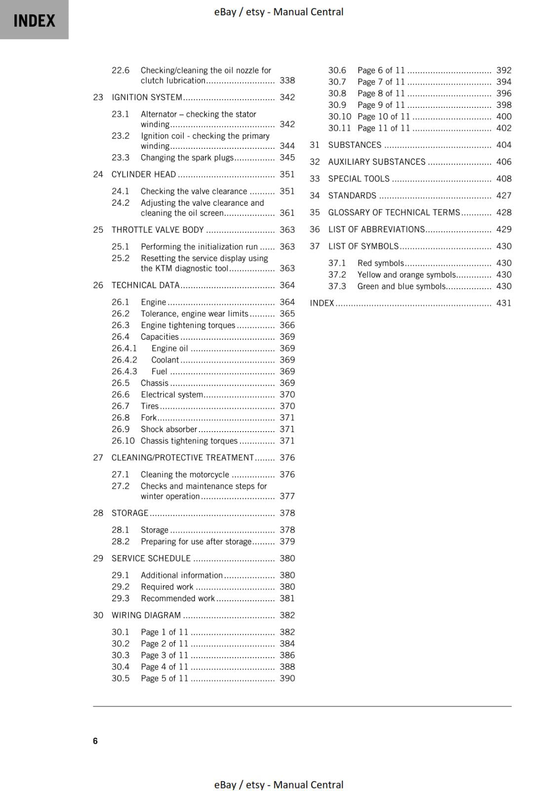 KTM 2022 - 890 DUKE & GP - REPAIR WORKSHOP SERVICE MANUAL REPRINT