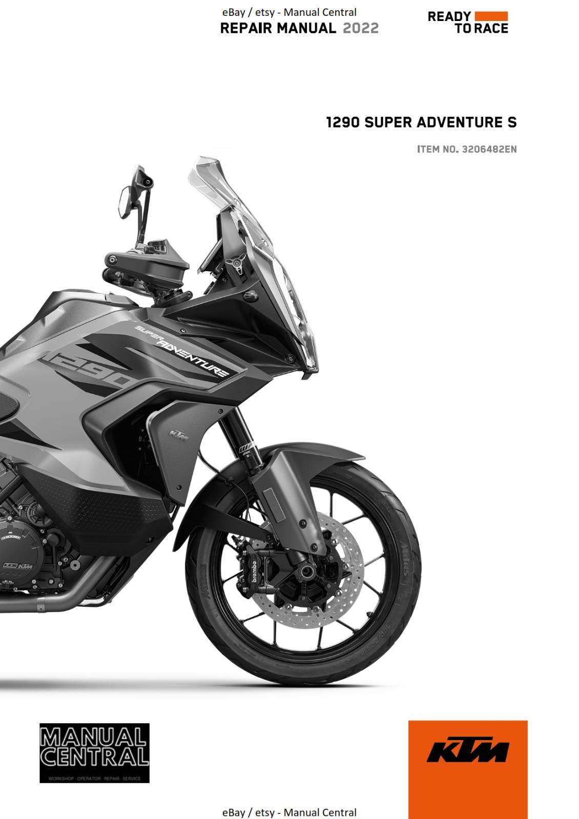 KTM 2022 - 1290 SUPER ADVENTURE S - REPAIR WORKSHOP SERVICE MANUAL REPRINT