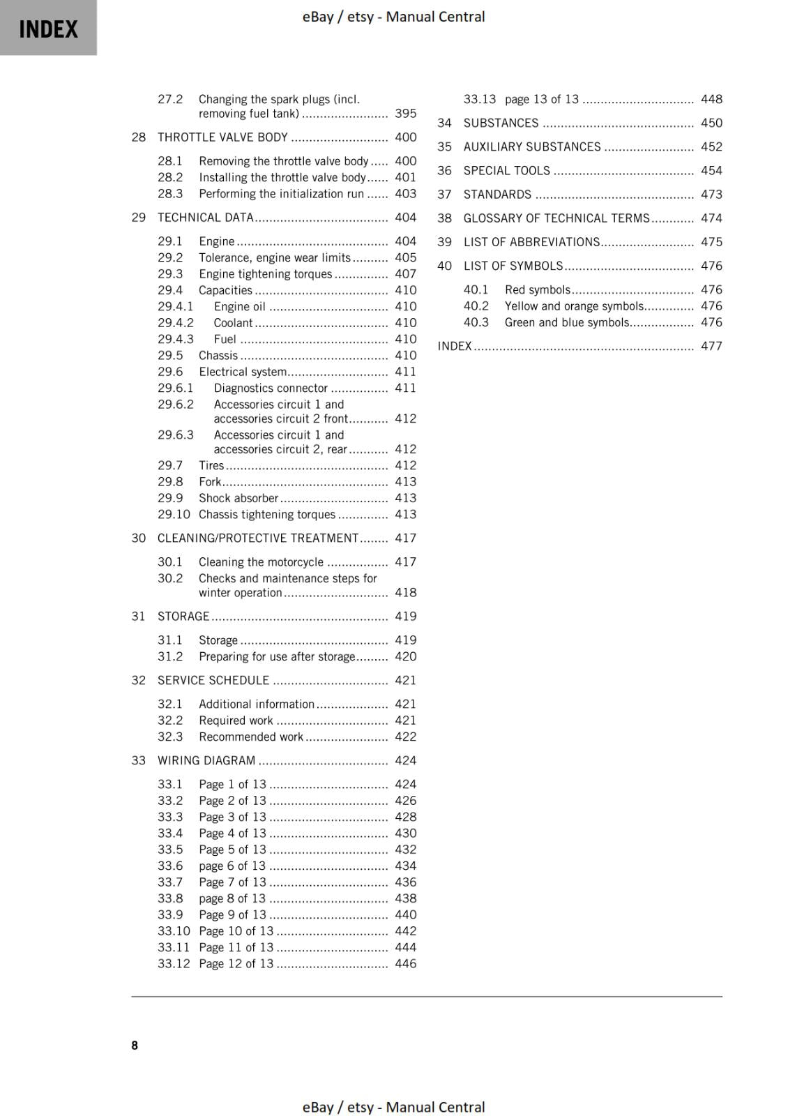 KTM 2022 - 1290 SUPER ADVENTURE S - REPAIR WORKSHOP SERVICE MANUAL REPRINT