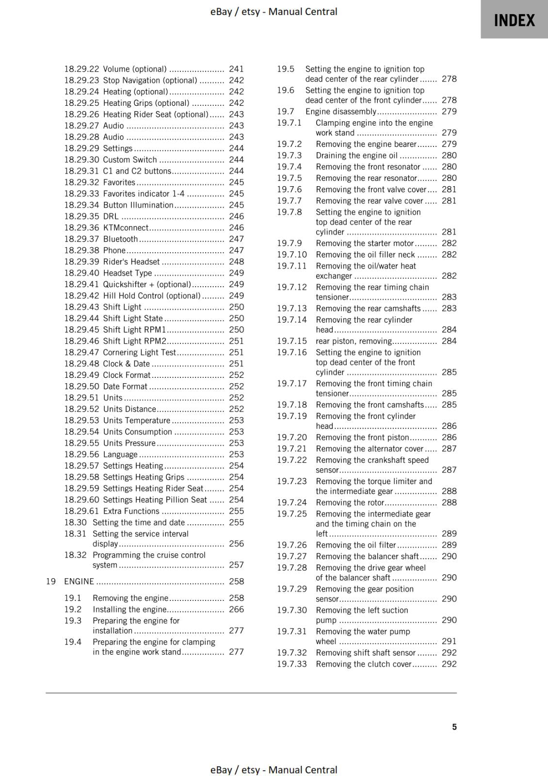 KTM 2022 - 1290 SUPER DUKE GT - REPAIR WORKSHOP SERVICE MANUAL REPRINT