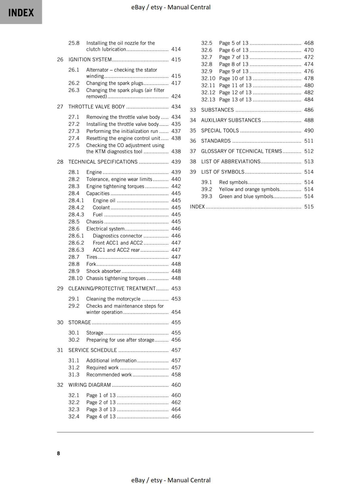 KTM 2022 - 1290 SUPER DUKE GT - REPAIR WORKSHOP SERVICE MANUAL REPRINT