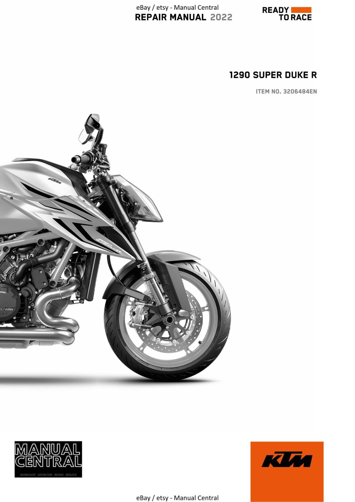 KTM 2022 - 1290 SUPER DUKE R - REPAIR WORKSHOP SERVICE MANUAL REPRINT