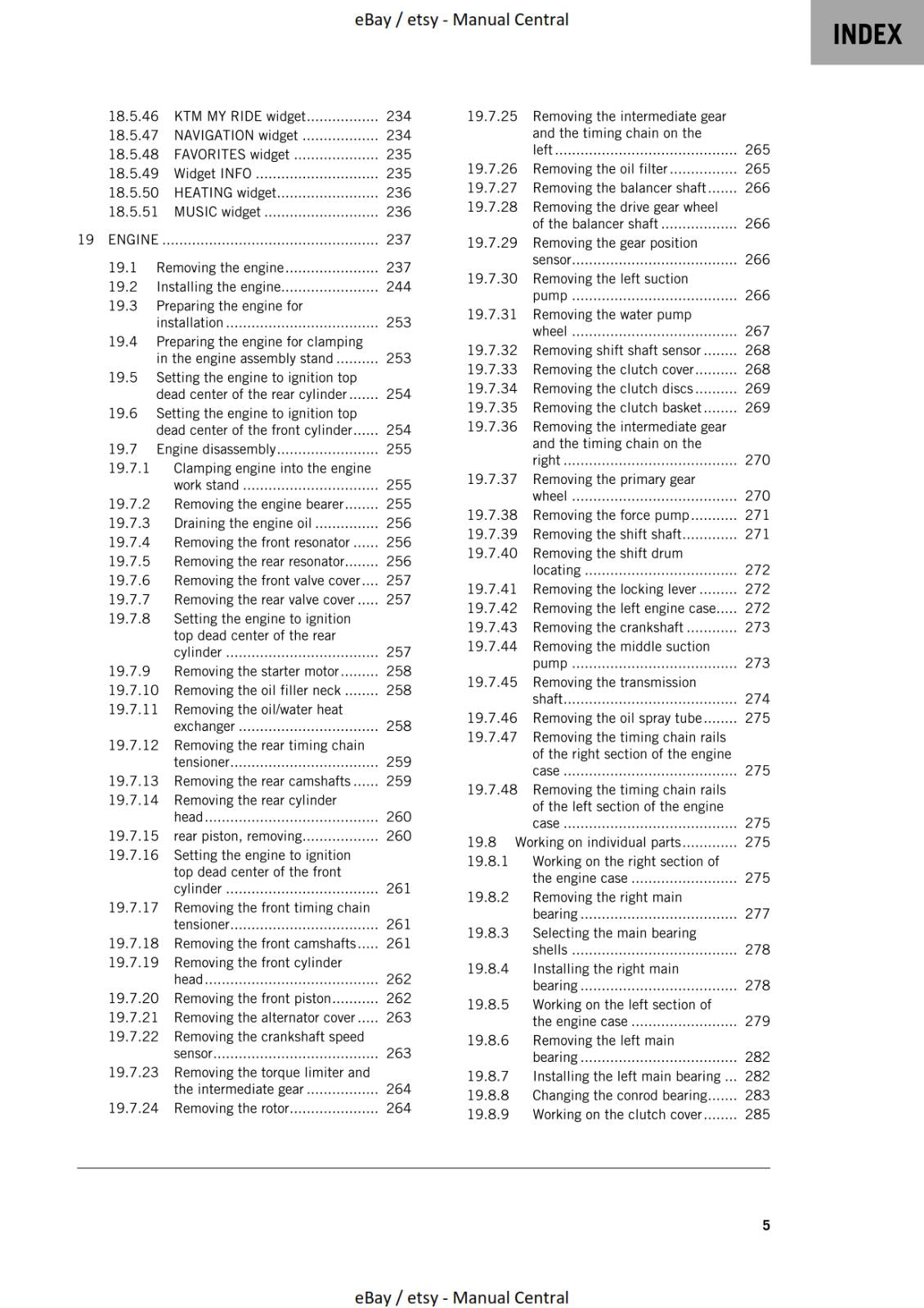 KTM 2022 - 1290 SUPER DUKE R - REPAIR WORKSHOP SERVICE MANUAL REPRINT