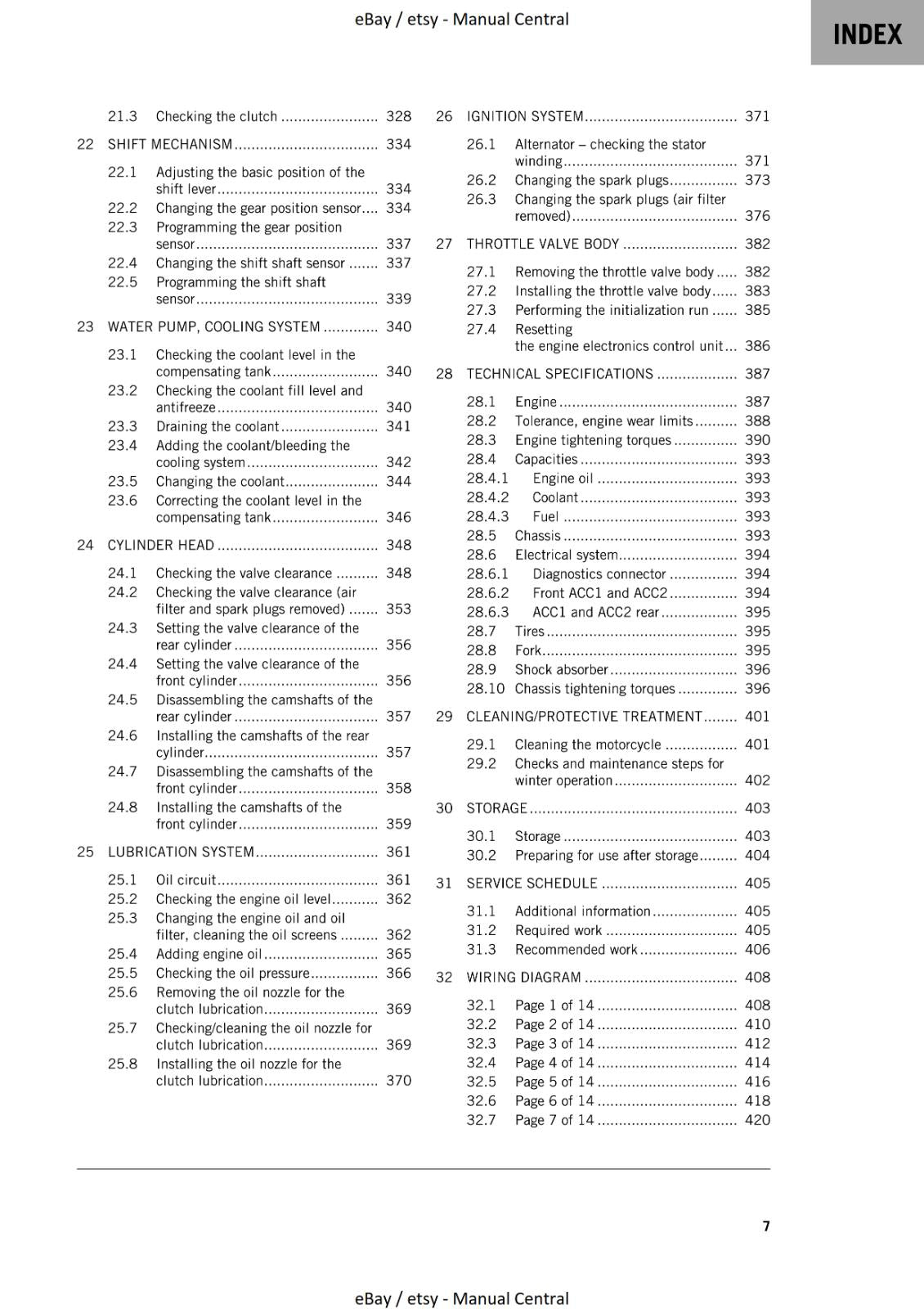 KTM 2022 - 1290 SUPER DUKE R EVO - REPAIR WORKSHOP SERVICE MANUAL REPRINT
