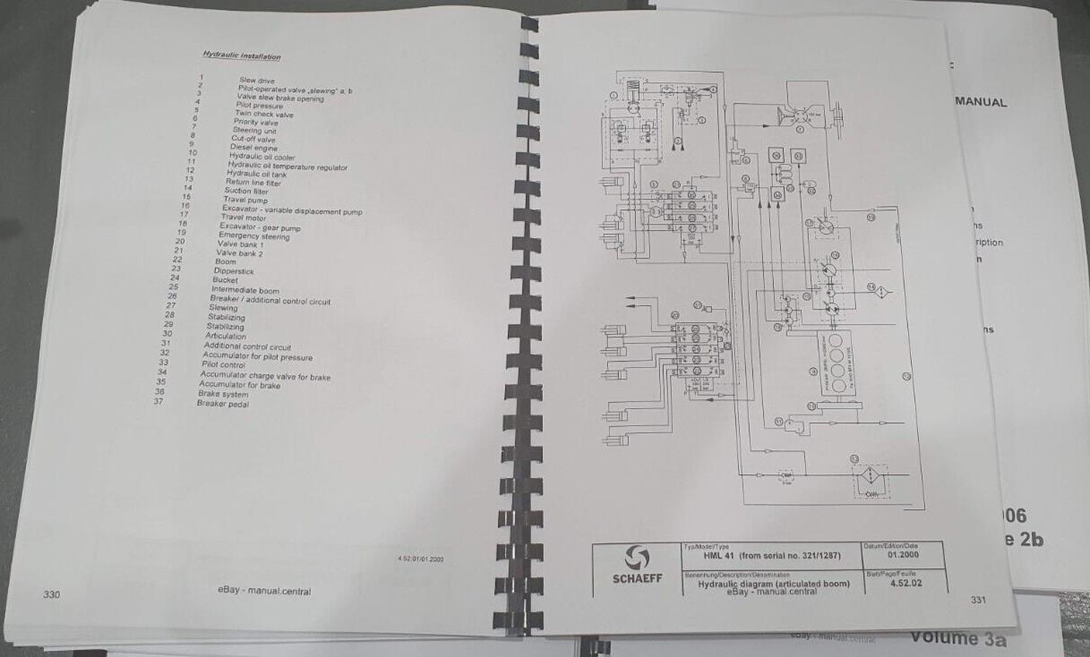 TEREX  SCHAEFF HR 20 32 42 11 12 13 14 18 WORKSHOP REPAIR SERVICE 01 TO 06