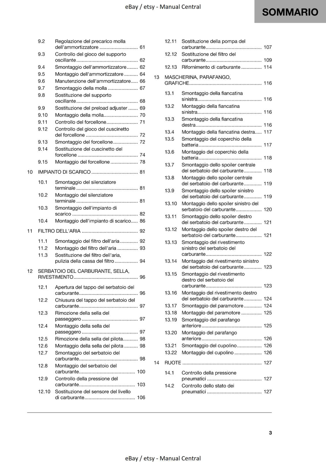 ITALIAN - 2022 HUSQVARNA NORDEN 901 - MANUALE DI RIPARAZIONE