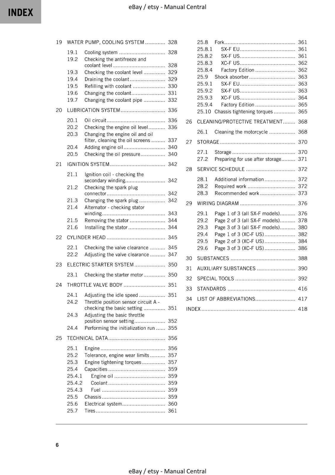 KTM 2021 - 450 XC-F SX-F FACTORY EDITION - WORKSHOP REPAIR SERVICE MANUAL