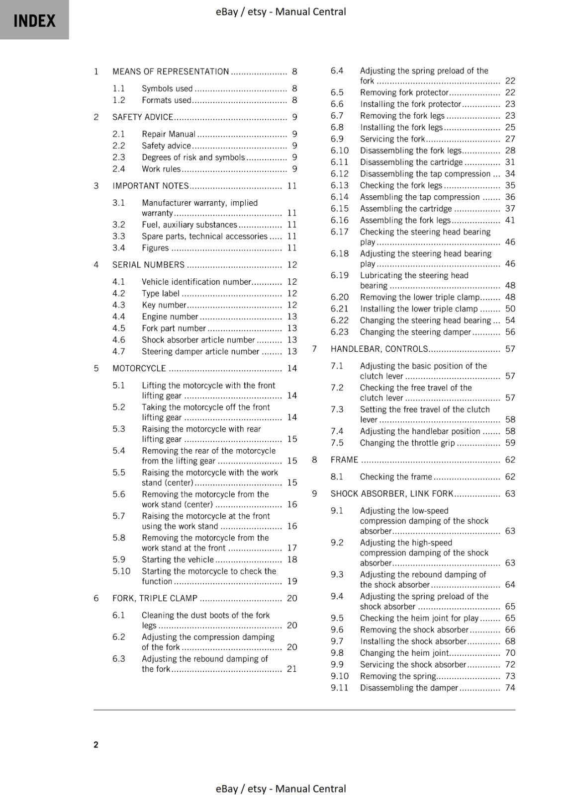 KTM 2021 - 790 ADVENTURE R - WORKSHOP REPAIR SERVICE MANUAL REPRINTED