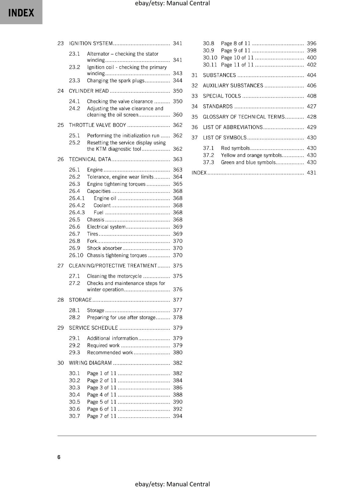 KTM 2021 - 890 DUKE & L - REPAIR WORKSHOP SERVICE MANUAL REPRINT