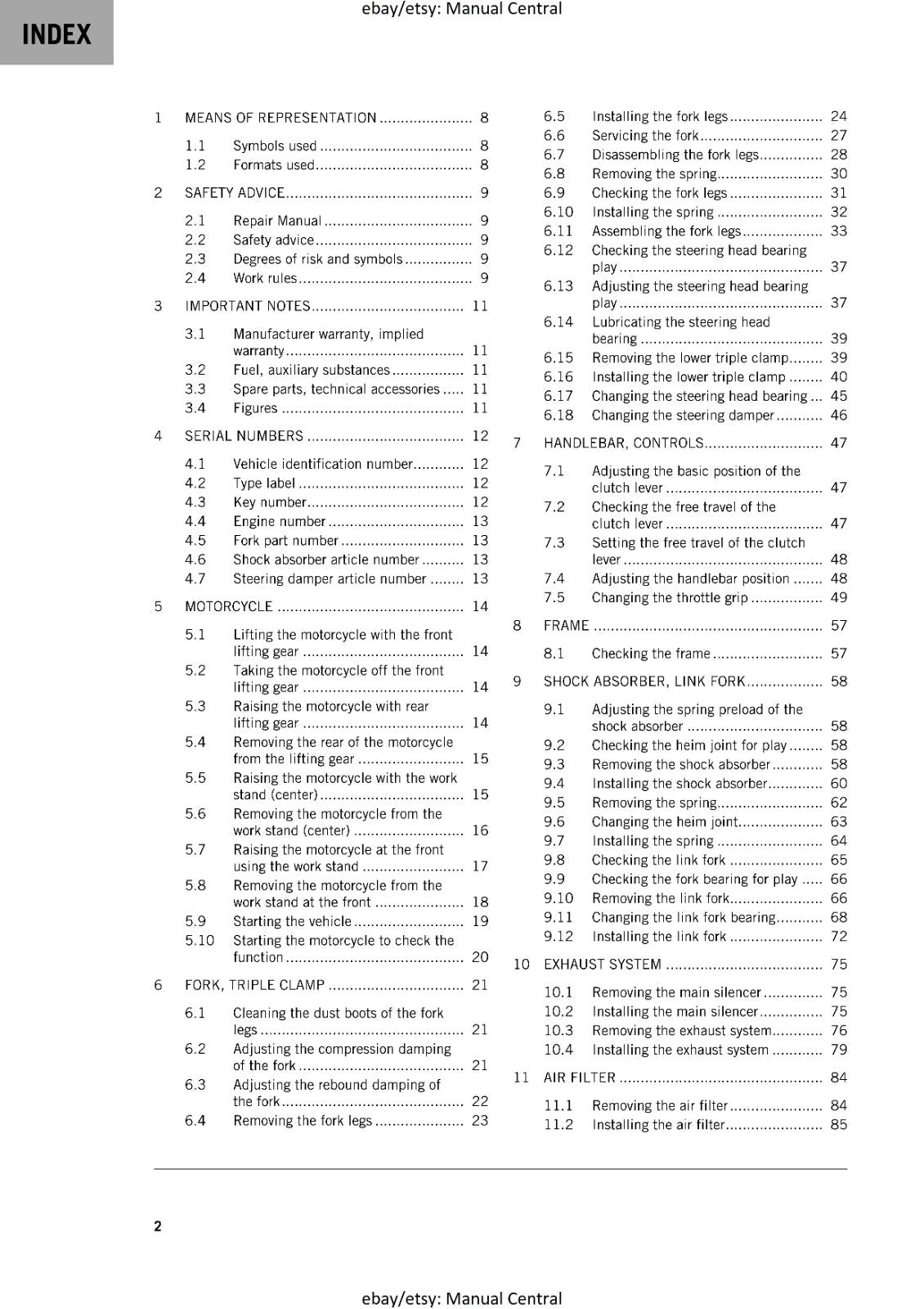 KTM 2023 - 890 SMT  - WORKSHOP SERVICE MANUAL REPRINTED