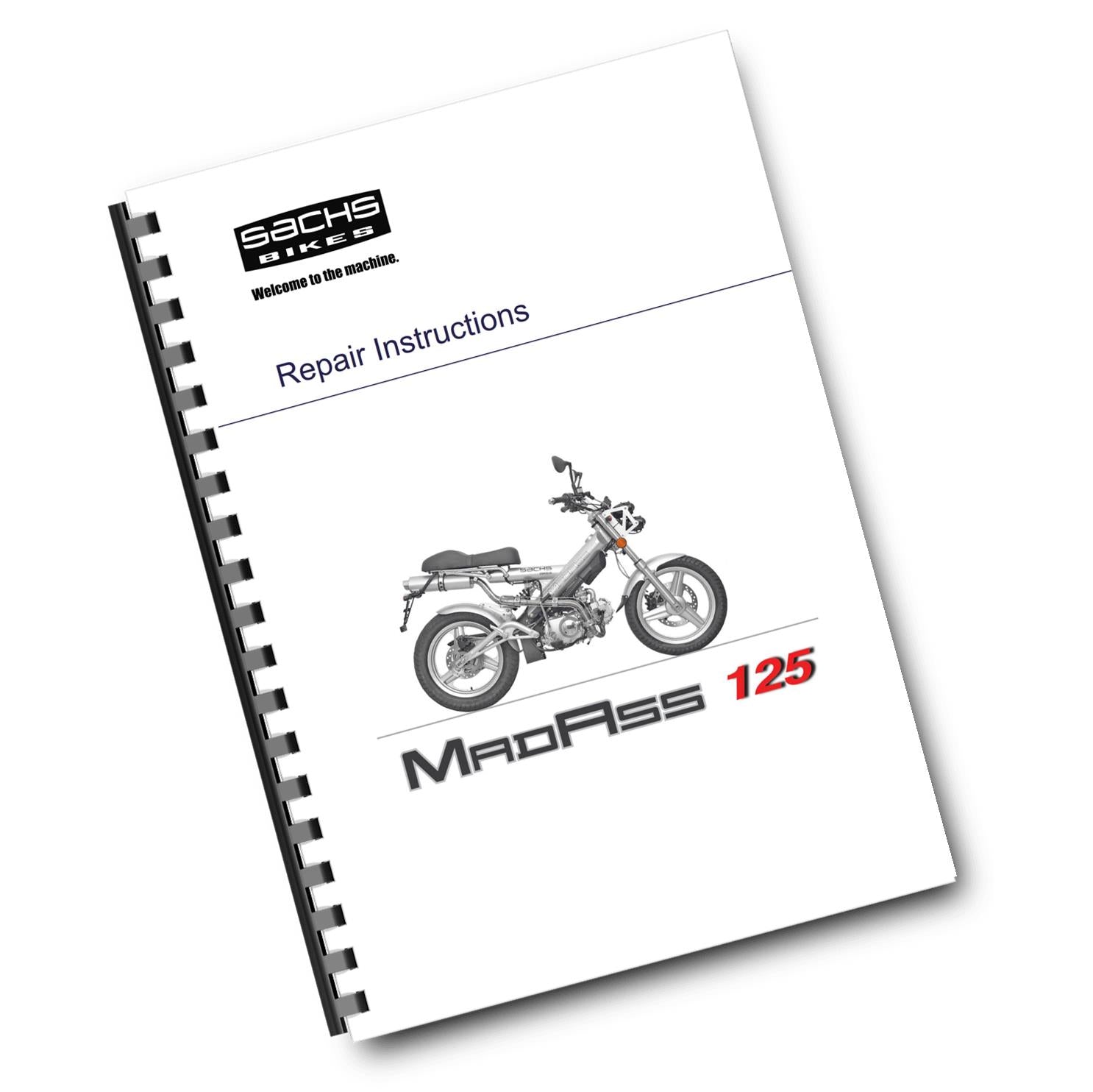SACHS MADASS 125 REPAIR SERVICE WORKSHOP MANUAL REPRINTED COMB BOUND