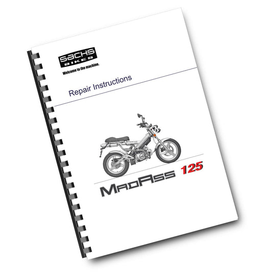 SACHS MADASS 125 REPAIR SERVICE WORKSHOP MANUAL REPRINTED COMB BOUND