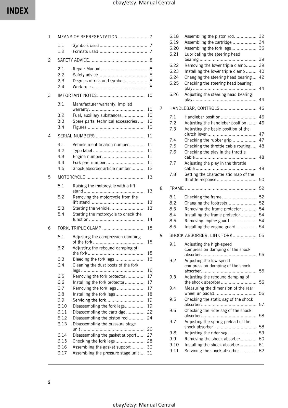 KTM 2024 - 150 EXC XC-W - WORKSHOP SERVICE MANUAL REPRINTED