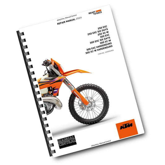 KTM 2024 - 250 300 EXC SIX DAYS XC-W HARDENDURO - WORKSHOP SERVICE MANUAL