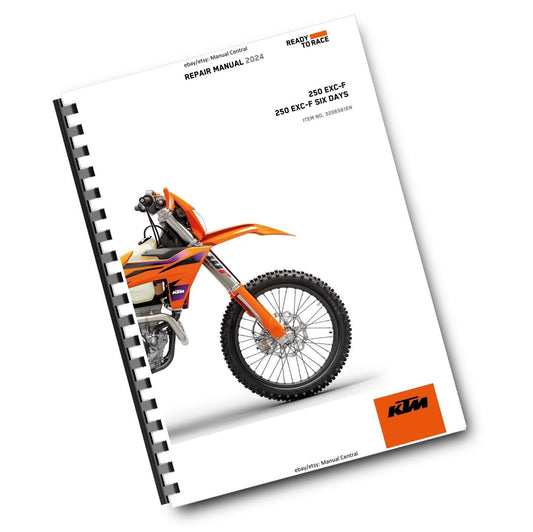 KTM 2024 - 250 EXC-F SIX DAYS - WORKSHOP SERVICE MANUAL COMB BOUND