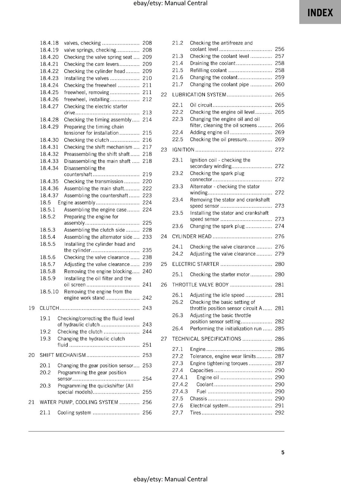 KTM 2024 - 350 EXC-F SIX DAYS XW-F - WORKSHOP SERVICE MANUAL COMB BOUND