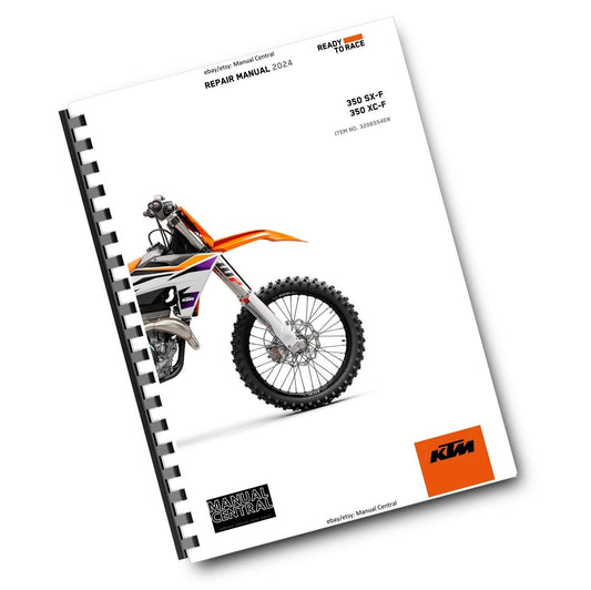 KTM 2024 - 350 SX-F XC-F - WORKSHOP SERVICE MANUAL COMB BOUND