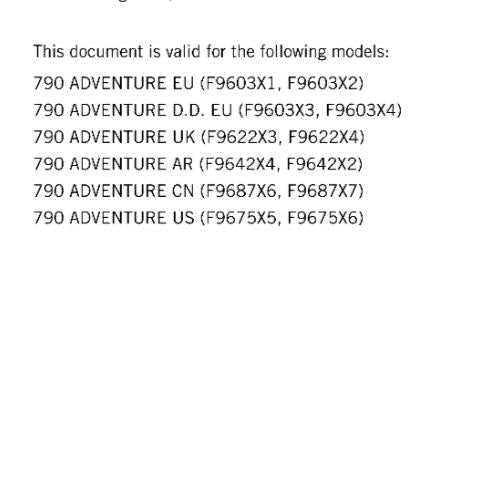 KTM 2024 - 790 ADVENTURE - WORKSHOP SERVICE MANUAL COMB BOUND