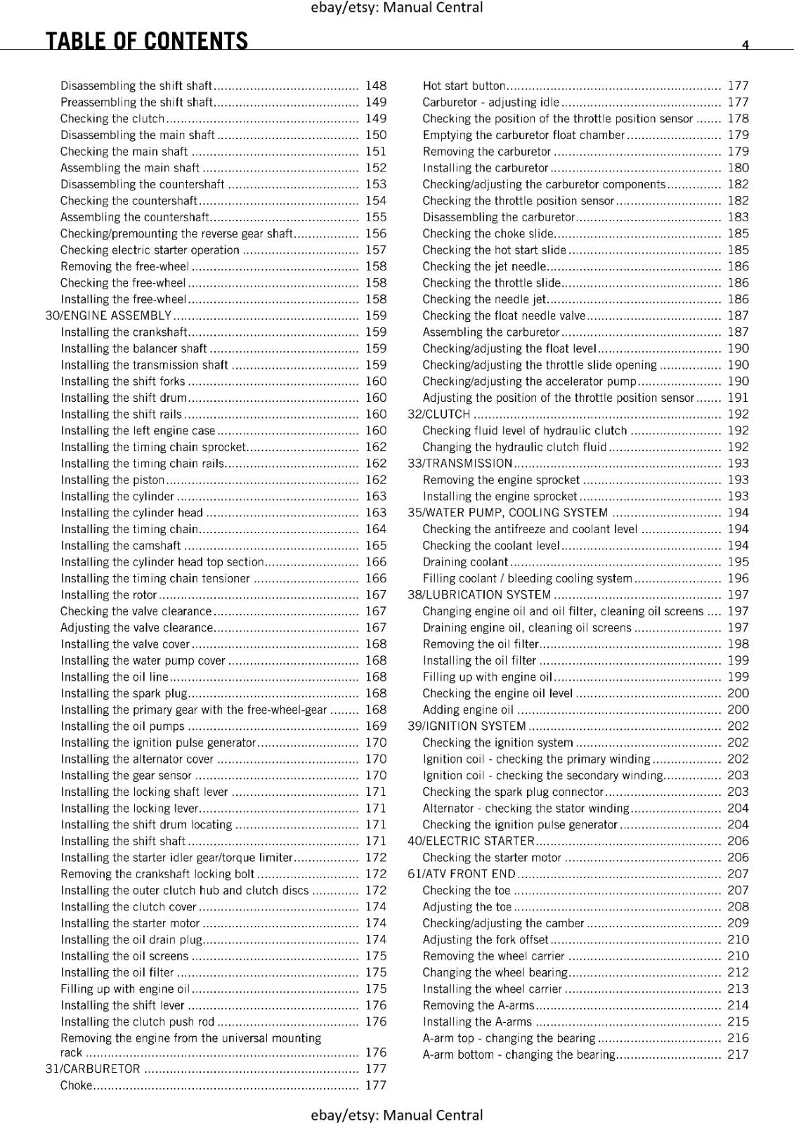 KTM ATV 2011 - 525 XC ATV -  WORKSHOP REPAIR SERVICE MANUAL REPRINTED