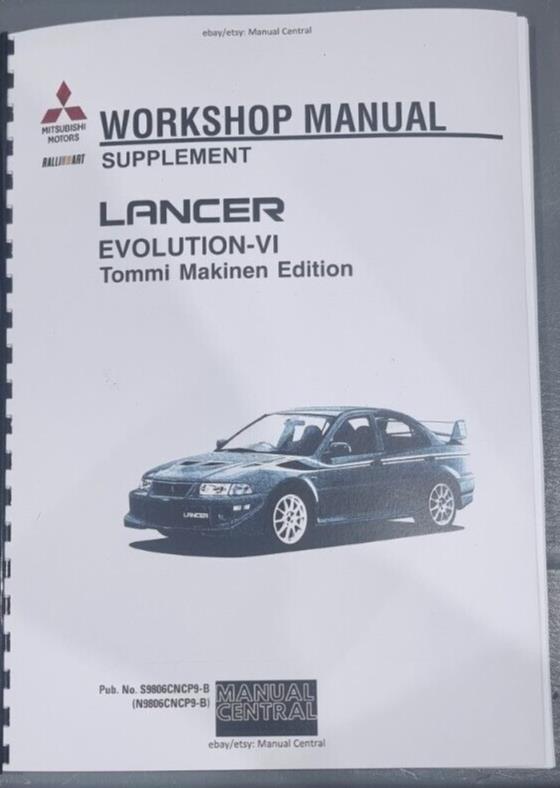MITSUBISHI LANCER EVO  VI -  6  - TOMMI MAKINEN EDITION SUPPLEMENT