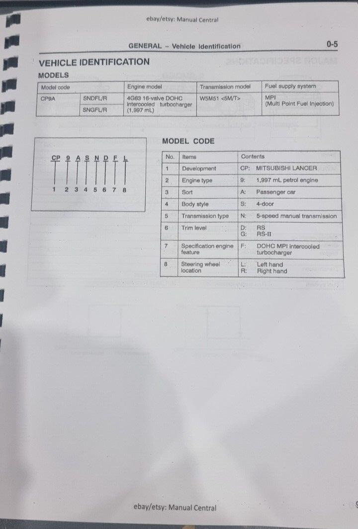 MITSUBISHI LANCER EVO  VI -  6  - TOMMI MAKINEN EDITION SUPPLEMENT