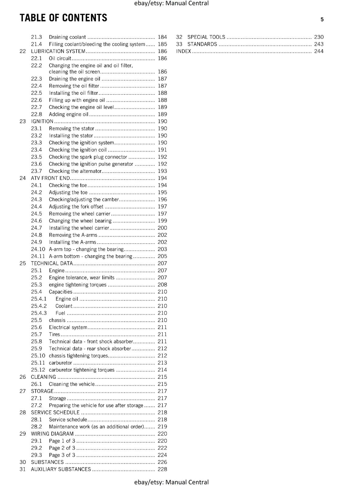 KTM ATV 2012 - 505 SX ATV -  WORKSHOP REPAIR SERVICE MANUAL REPRINTED