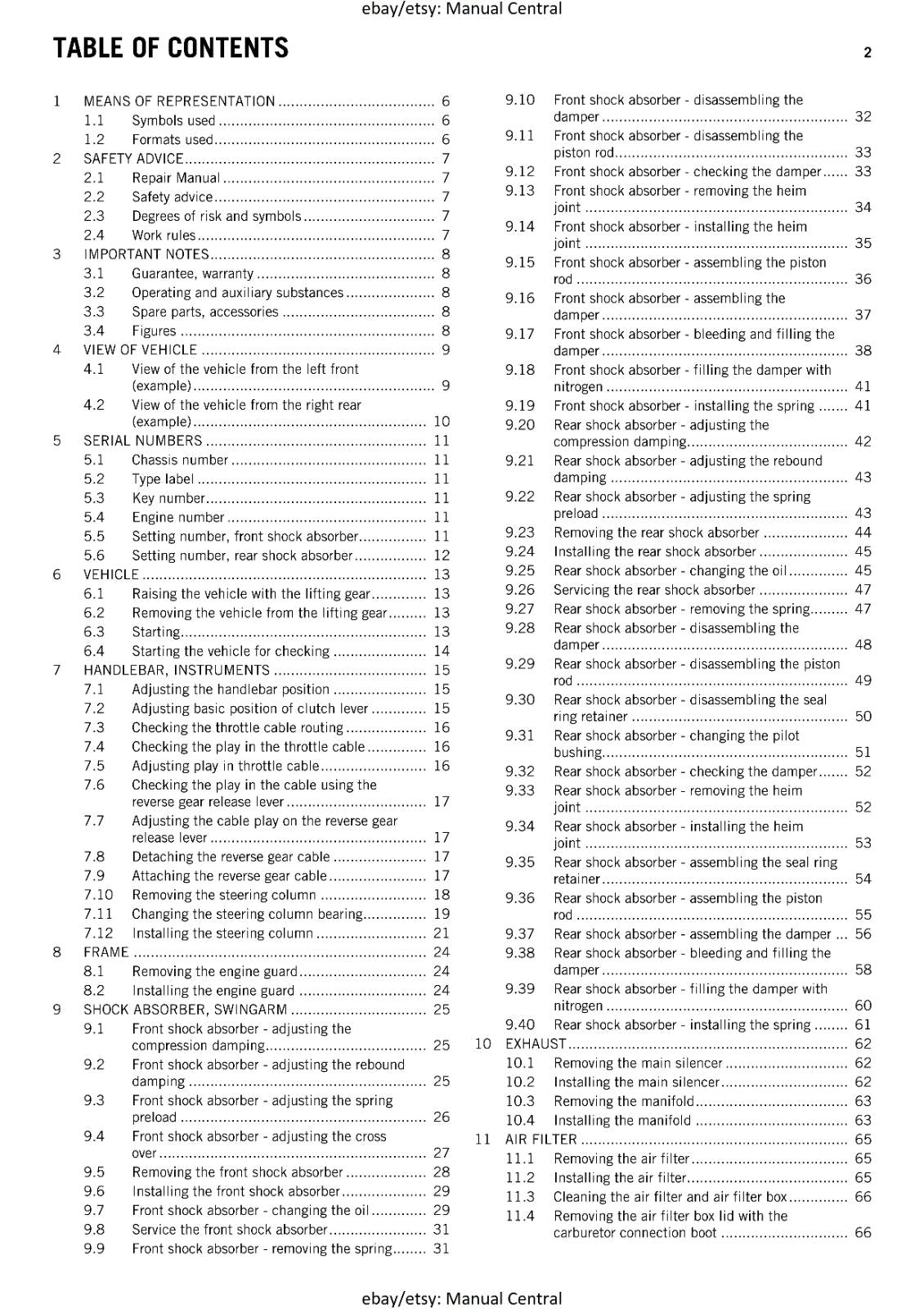 KTM ATV 2012 - 525 XC ATV -  WORKSHOP REPAIR SERVICE MANUAL REPRINTED