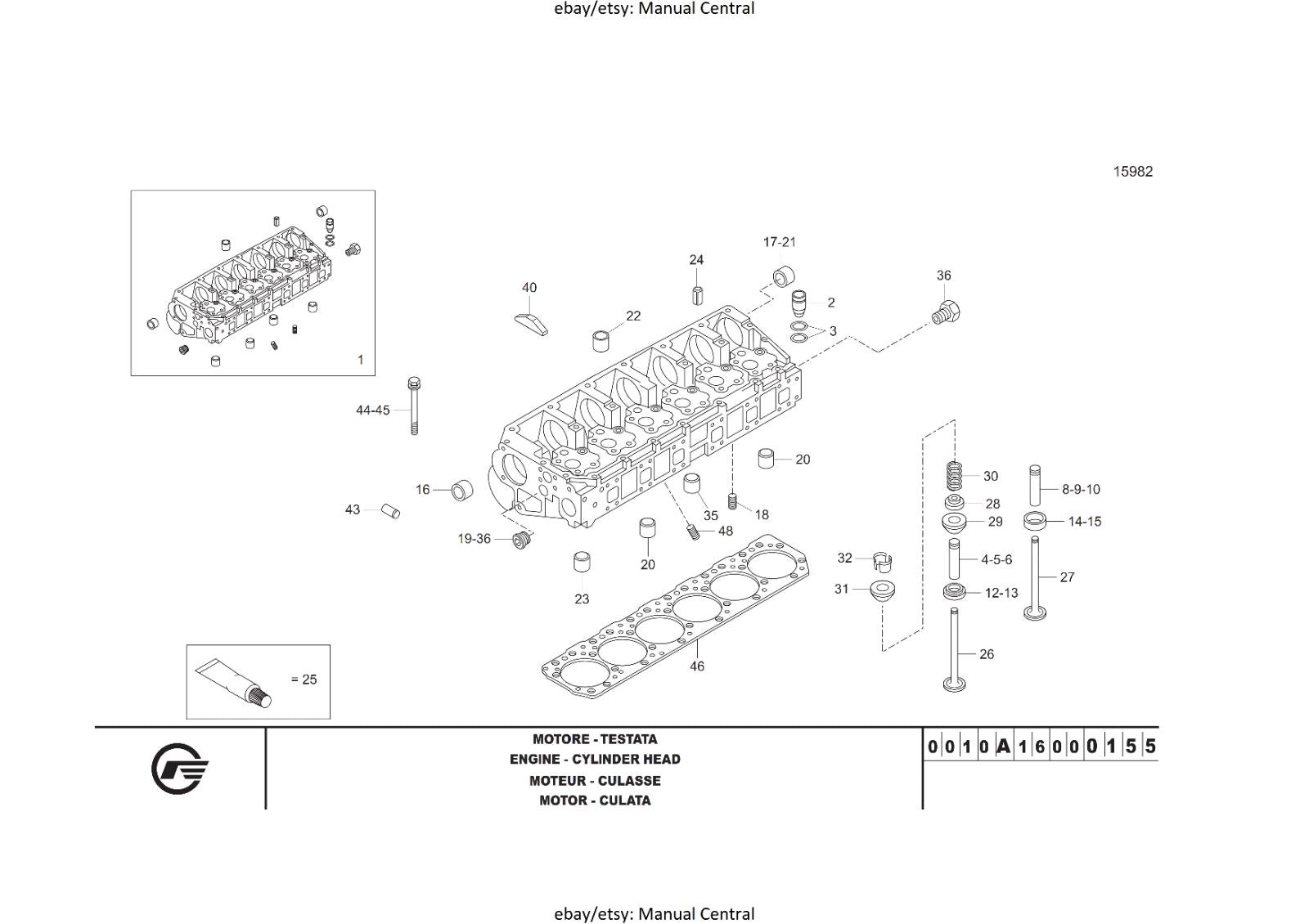 ASTRA HD8E EURO 3 MY08 - PARTS MANUAL - ITALIAN ENGLISH FRENCH LANGUAGE