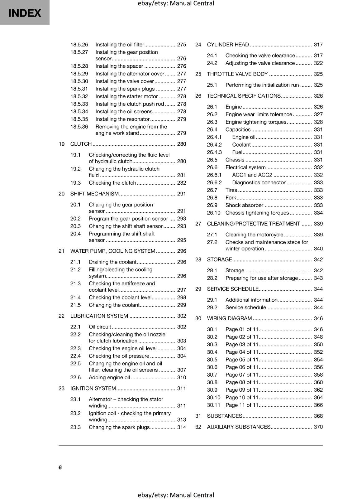 HUSQVARNA 2024 - 701 SUPERMOTO EU - REPAIR WORKSHOP SERVICE MANUAL REPRINTED