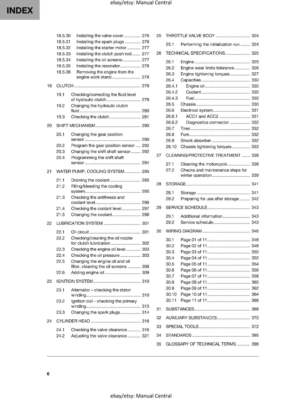 HUSQVARNA 2024 - 701 SUPERMOTO US - REPAIR WORKSHOP SERVICE MANUAL REPRINTED