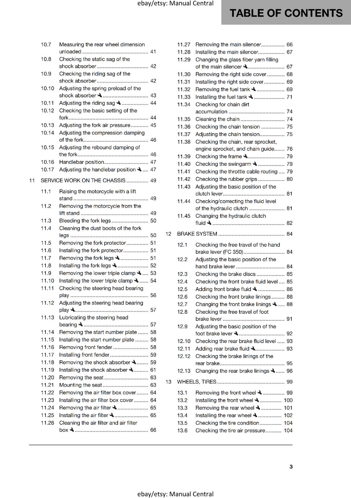2 MANUAL SET - HUSQVARNA 2019 - FC FX 350 REPAIR & OWNERS MANUAL