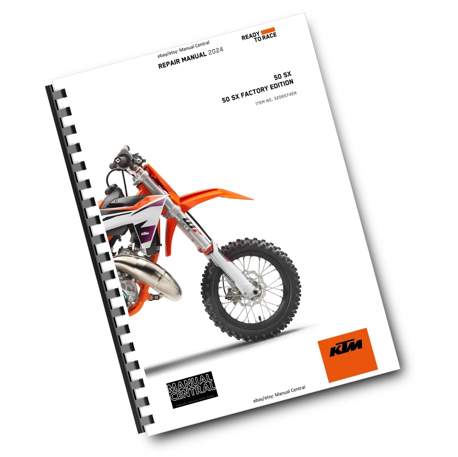 KTM 2024 - 50 SX FACTORY EDITION - WORKSHOP SERVICE REPAIR MANUAL - REPRINTED