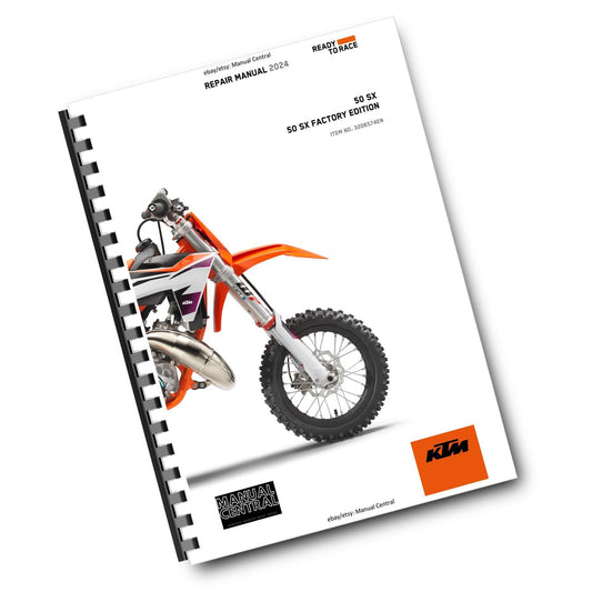 KTM 2024 - 50 SX FACTORY EDITION - WORKSHOP SERVICE REPAIR MANUAL - REPRINTED