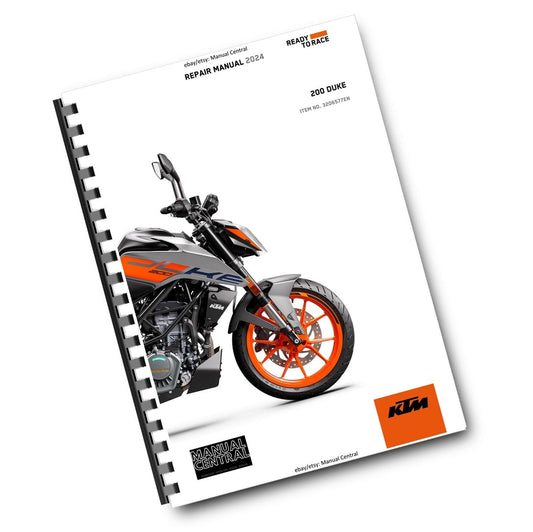 KTM 2024 - 200 DUKE - WORKSHOP SERVICE REPAIR MANUAL - REPRINTED