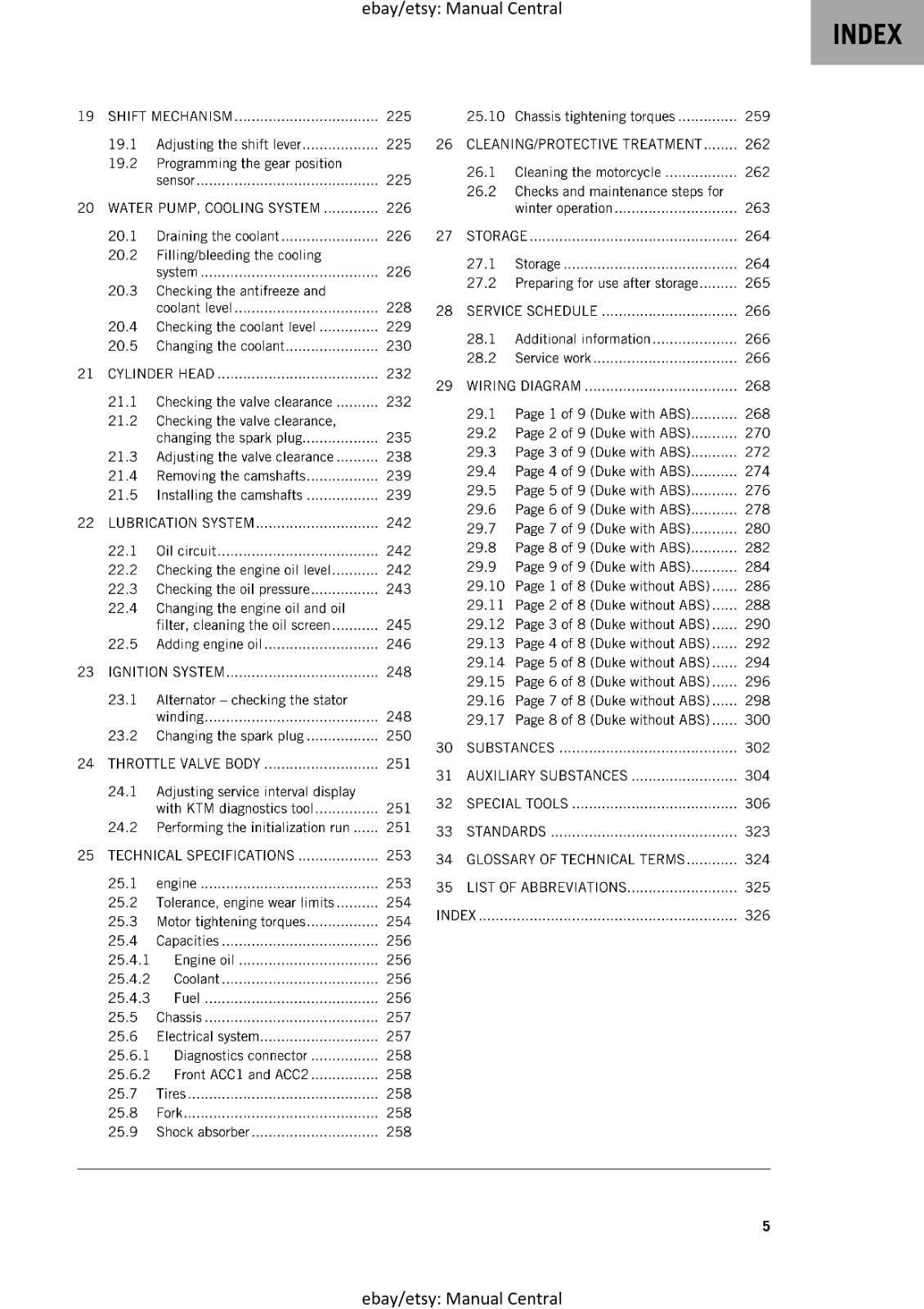 KTM 2024 - 200 DUKE - WORKSHOP SERVICE REPAIR MANUAL - REPRINTED