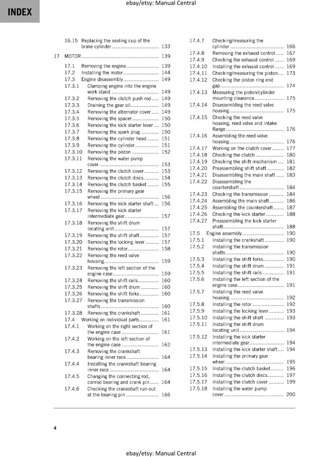 KTM 2024 - 85 SX - WORKSHOP SERVICE REPAIR MANUAL - REPRINTED