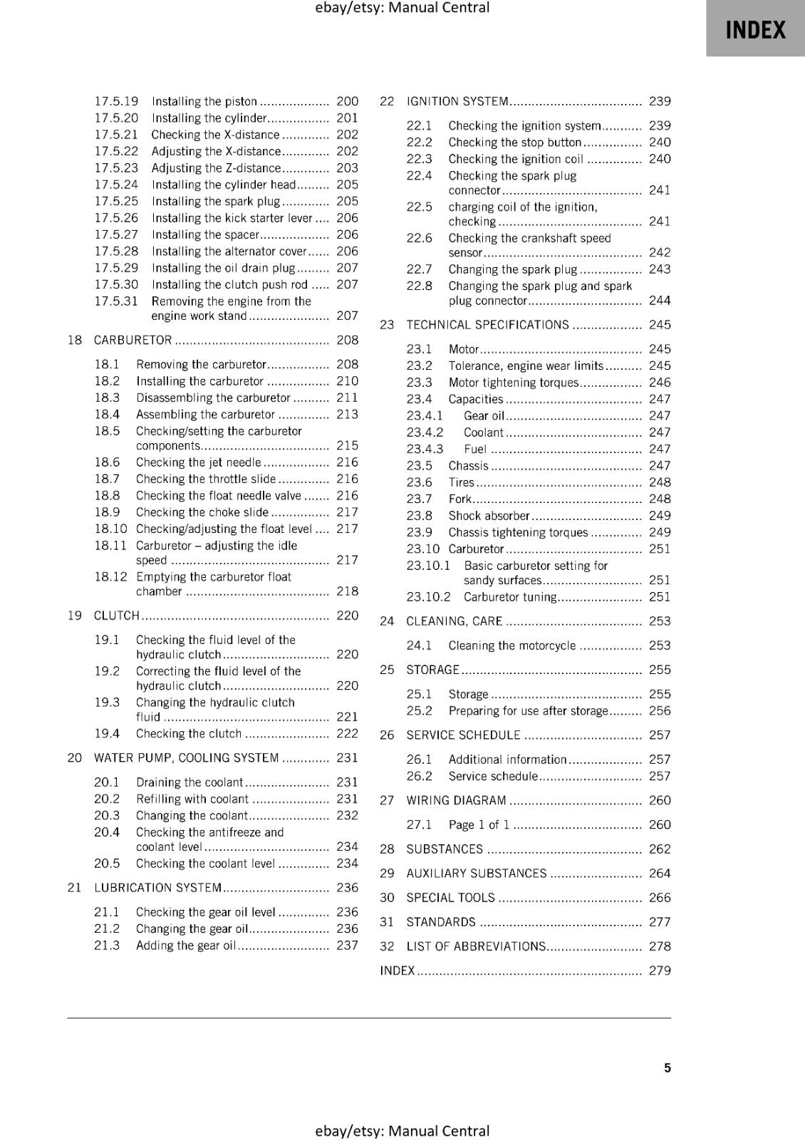 KTM 2024 - 85 SX - WORKSHOP SERVICE REPAIR MANUAL - REPRINTED