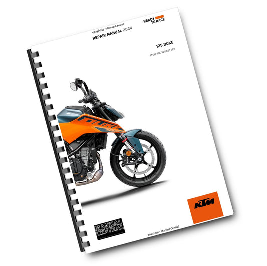 KTM 2024 - 125 DUKE - WORKSHOP SERVICE REPAIR MANUAL - REPRINTED