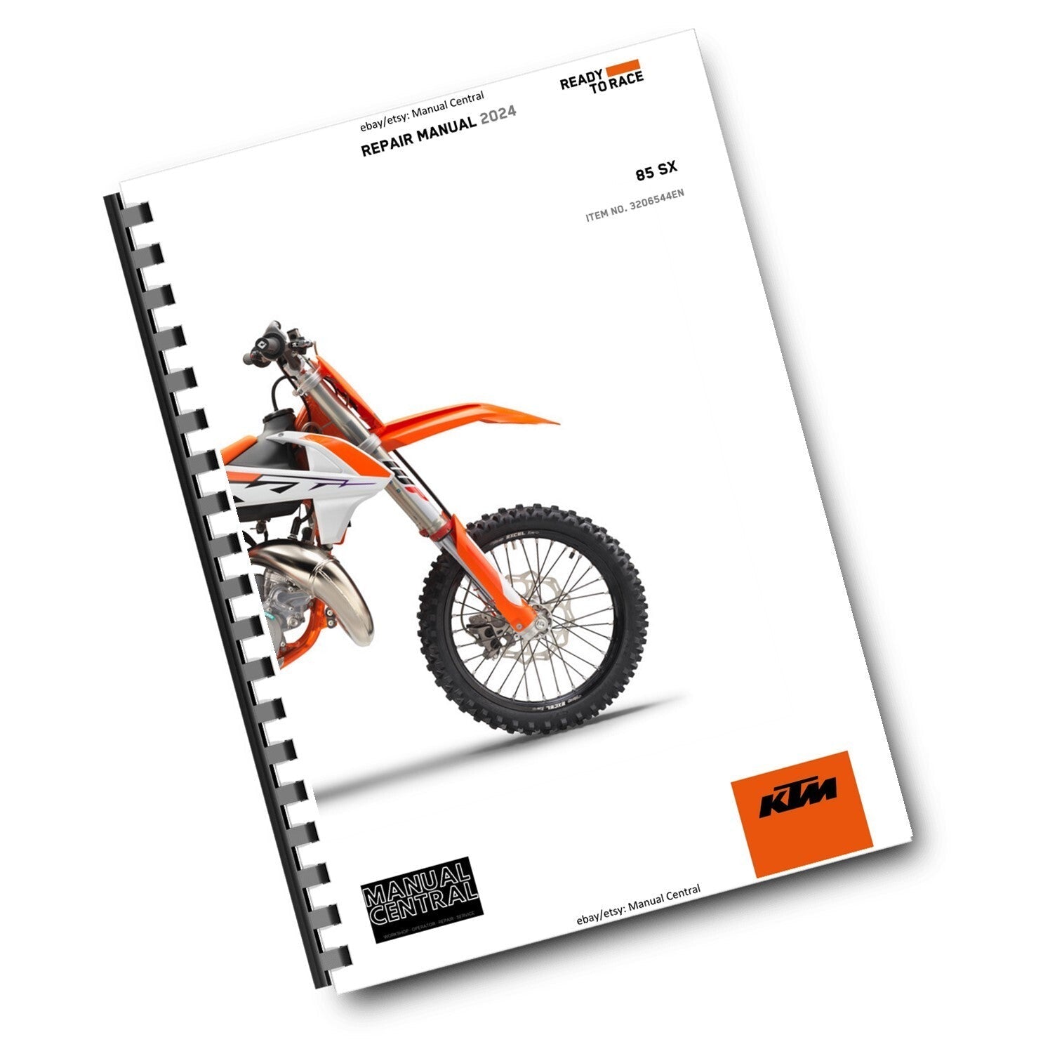 KTM MOTORCYCLE - 2024 - 85 SX 19/16 17/14  - WORKSHOP SERVICE MANUAL REPRINTED
