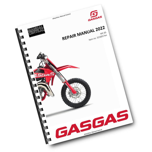 GASGAS 2022-  MC 65 - SERVICE WORKSHOP REPAIR MANUAL - REPRINTED