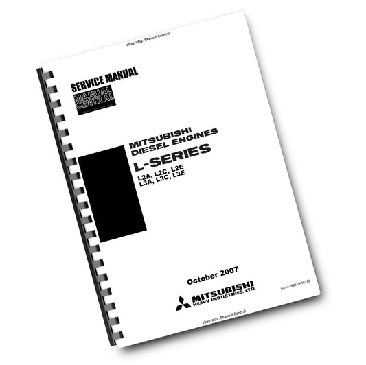 MITSUBISHI DIESEL ENGINE L2A L2C L2E L3A L3C L3E WORKSHOP SERVICE MANUAL OCT 07