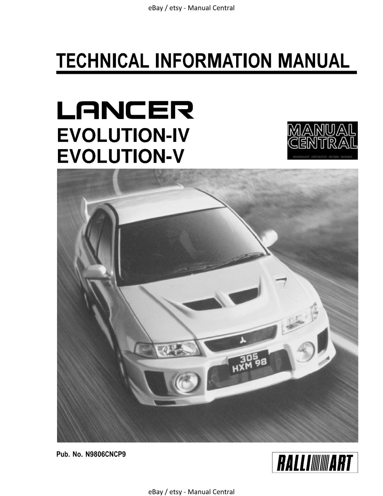 MITSUBISHI LANCER EVO 4 / 5 IV / V WORKSHOP / TECHNICAL / WIRING - 3 MANUAL SET