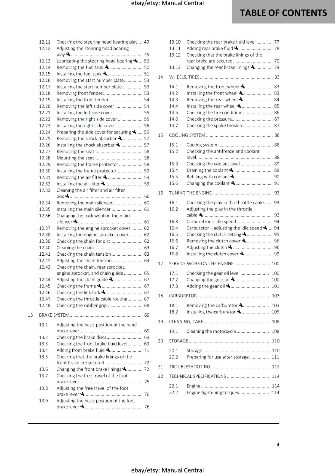 GASGAS 2025 OWNERS MANUAL - MC 50