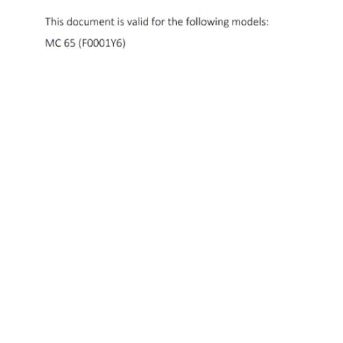 GASGAS 2025 OWNERS MANUAL - MC 65