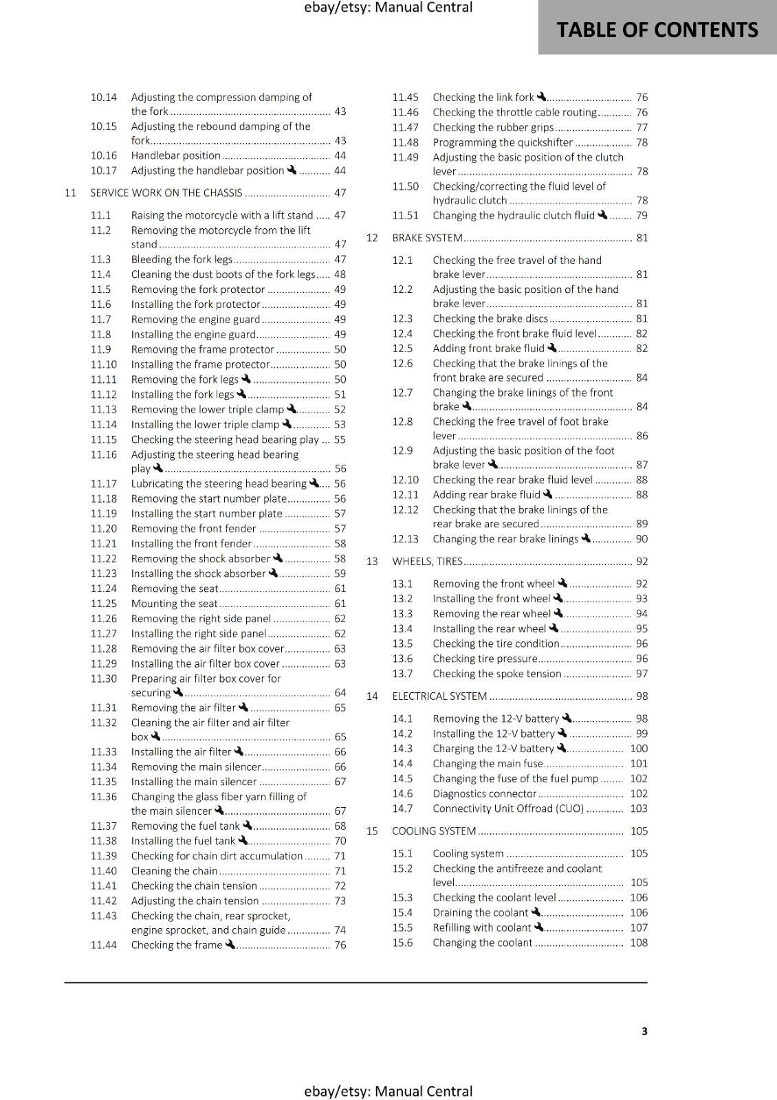 GASGAS 2025 OWNERS MANUAL - MC 450F PRADO EDITION
