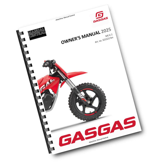 GASGAS 2025 OWNERS MANUAL - MC E-2