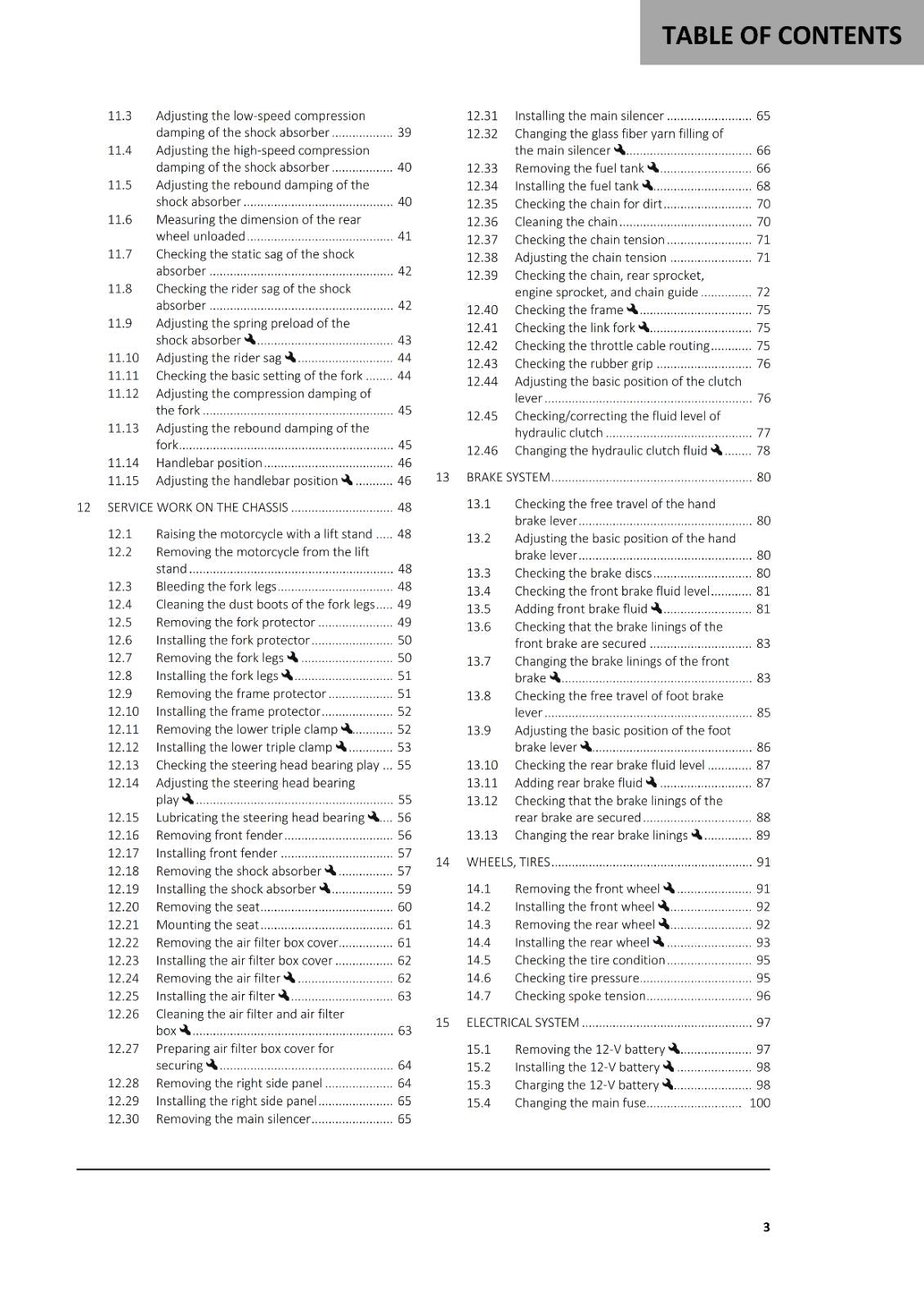 GASGAS 2024 OWNERS MANUAL - EC 250 300