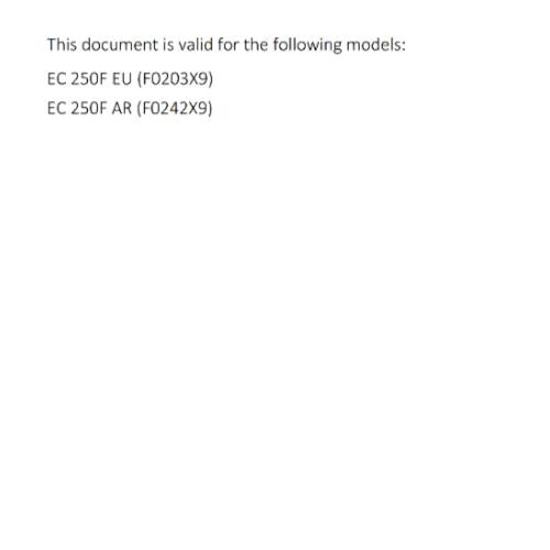 GASGAS 2024 OWNERS MANUAL - EC 250F