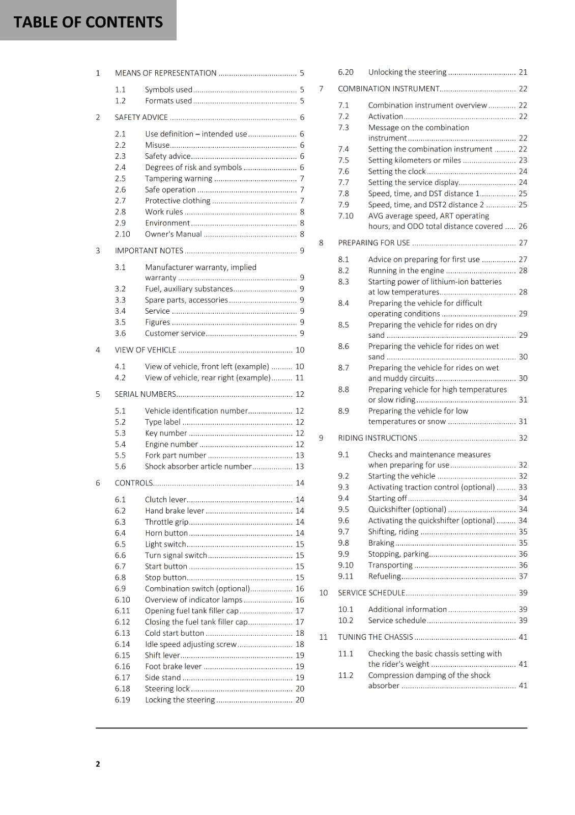 GASGAS 2024 OWNERS MANUAL - EC 250F