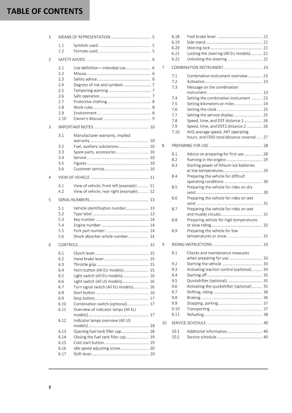 GASGAS 2024 OWNERS MANUAL - EC EW 450F 500F